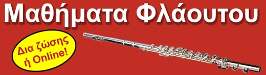 Μαθήματα φλάουτου από 56 € το μήνα!